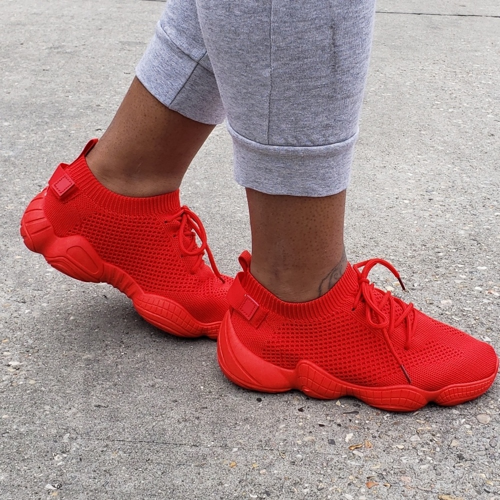 Comfortable Red Sock Sneaker